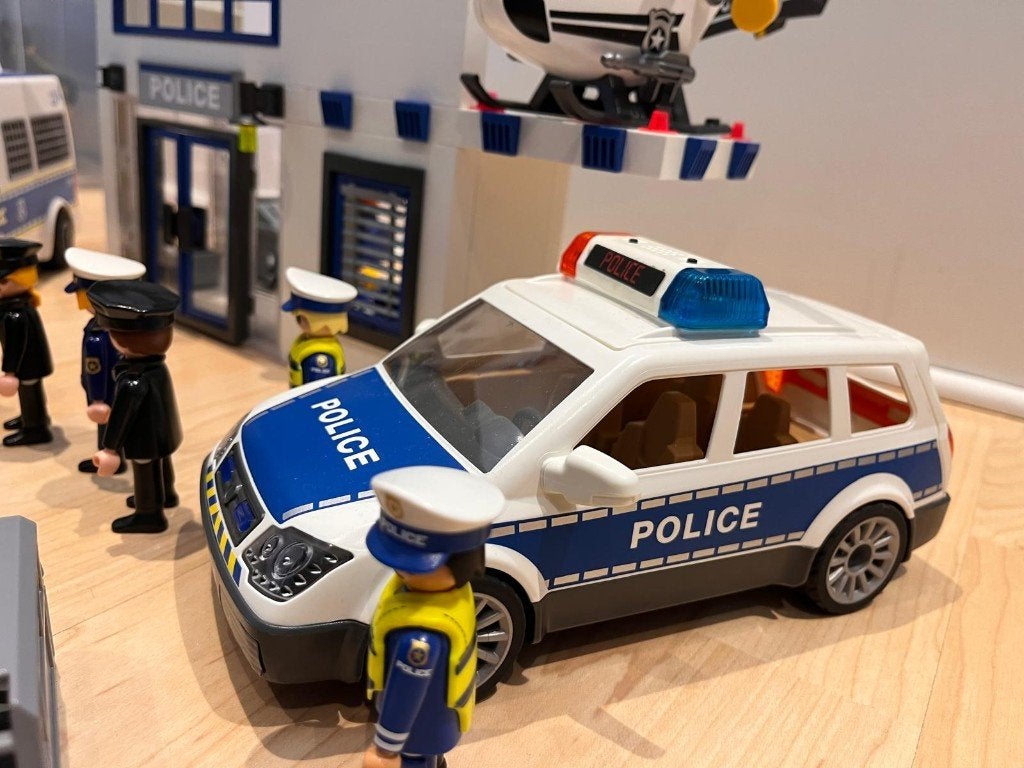 Playmobil City Action Politiepatrouille, licht & geluid 6920, Gebruikt, Complete set, Voertuig, Ophalen of Verzenden