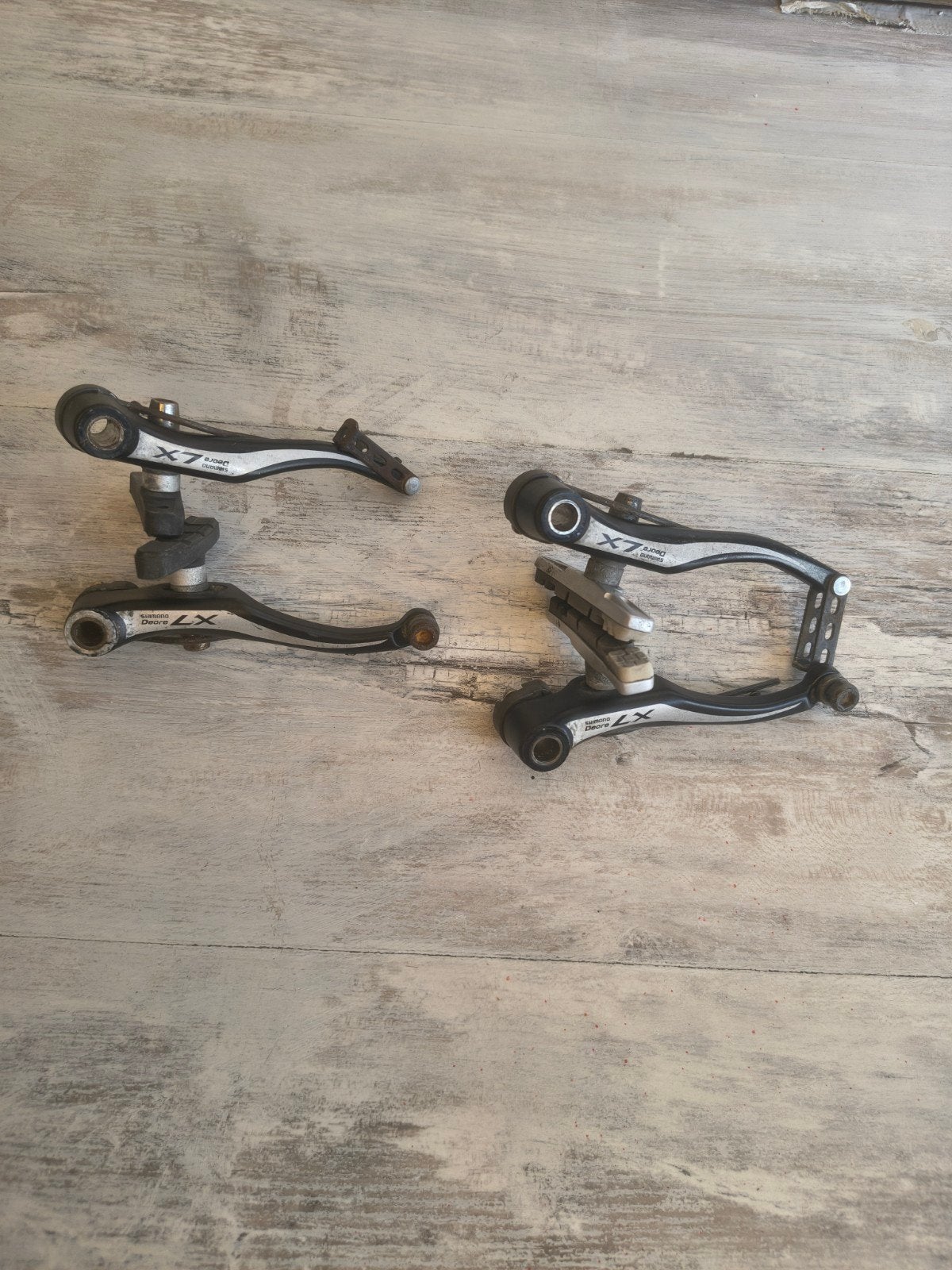 Shimano deore LX velgremmen v-brakes, Ophalen