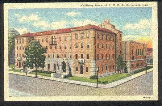 McGilvray Memorial YMCA, Springfield, Ohio, Verzamelen, Ophalen of Verzenden, 1940 tot 1960, Gelopen, Buiten Europa