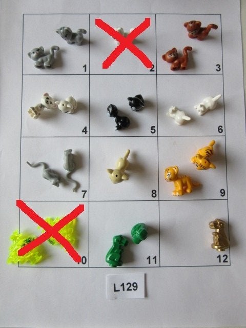 L129 LEGO DIEREN KATTEN RAT BABY DINOSAURUS TIJGER WELP, Lego, Ophalen of Verzenden, Losse stenen, Lego Nederland B.V.