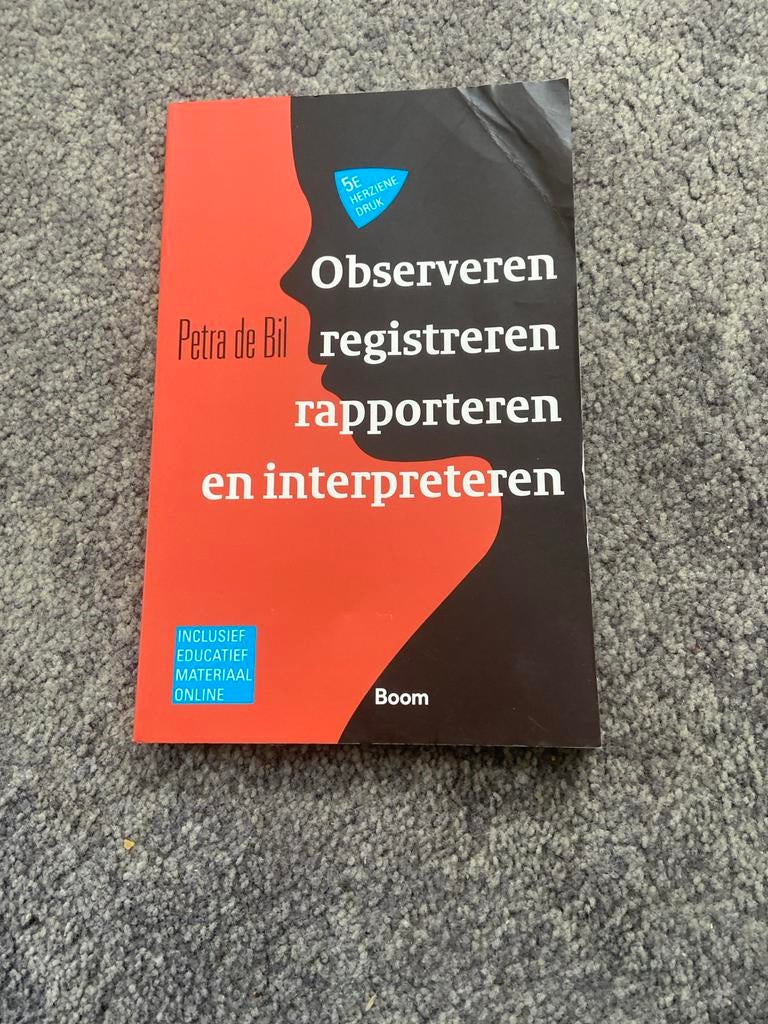 Observeren, registreren, rapporteren en interpreteren, Boeken, Studieboeken en Cursussen, Gelezen, HBO, Gamma, Ophalen of Verzenden