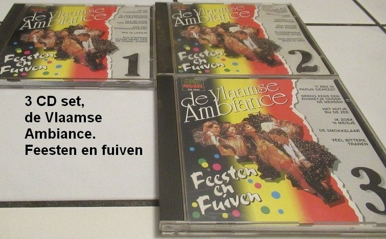 4x CD, de Vlaamse Ambiance, Feest & Fuiven, de Parade, Ophalen of Verzenden, Zo goed als nieuw, Streekmuziek