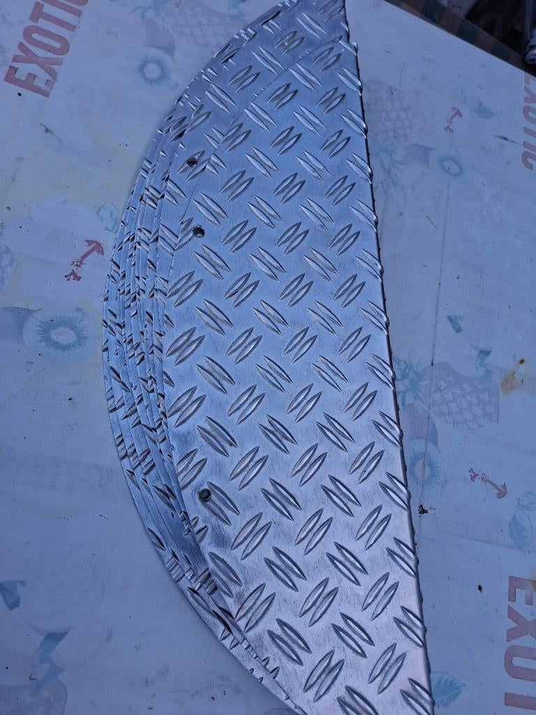 Aluminium traptreden, Ophalen of Verzenden, Gebruikt