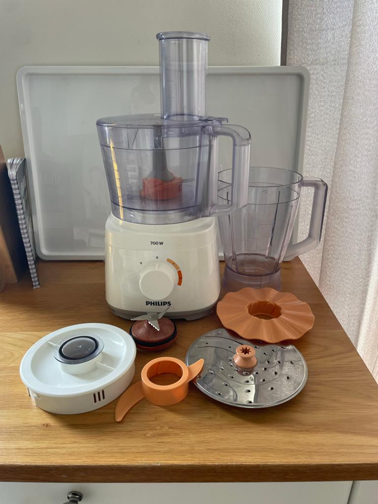Philips Daily HR7310/00 Compacte Keukenmachine, Ophalen, 2 snelheden, Zo goed als nieuw, 2 tot 3 liter