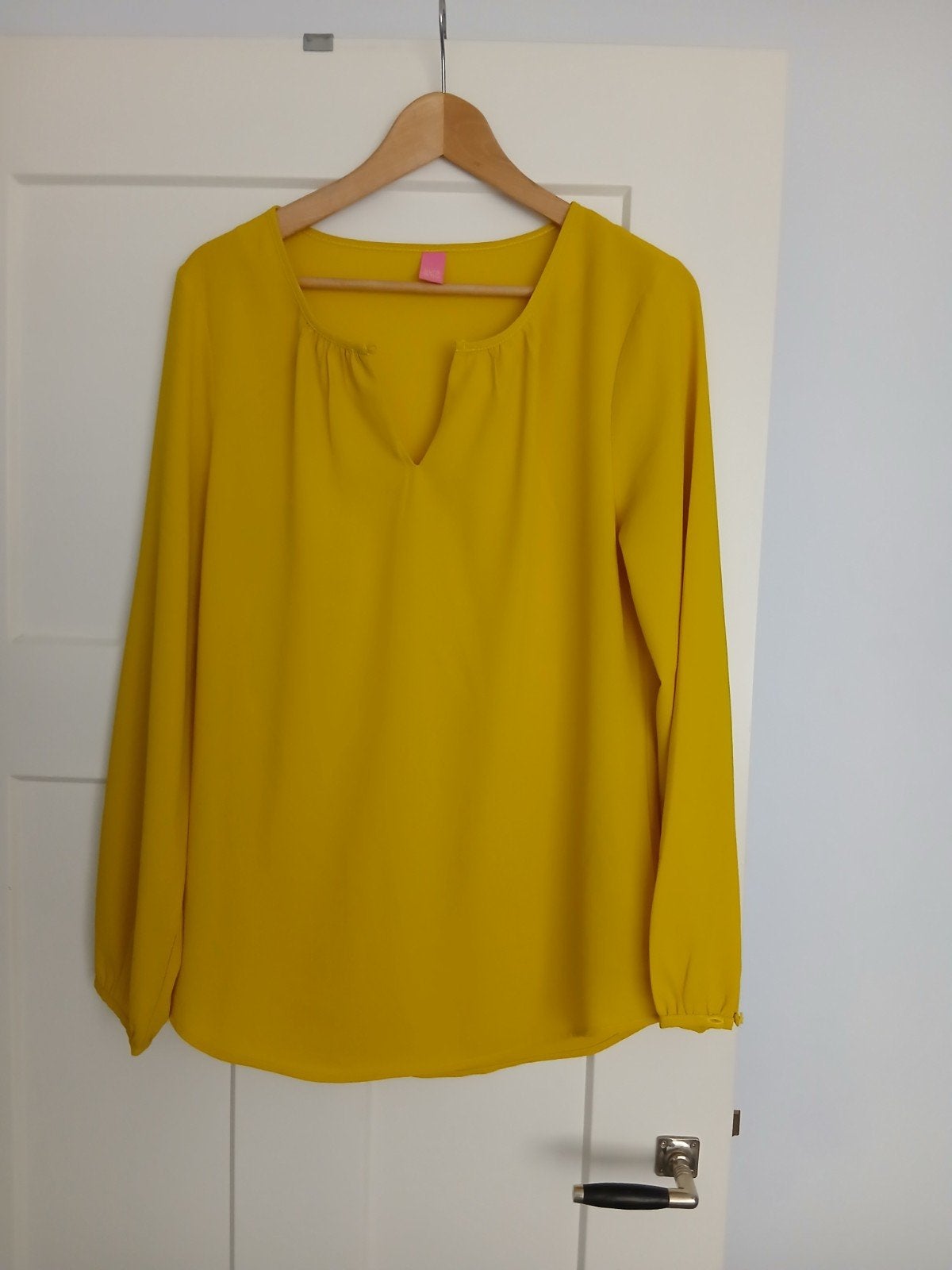 Kyra & Ko Blouse Okergeel Maat 38 Zo Goed Als Nieuw, Kleding | Dames, Blouses en Tunieken, Maat 38/40 (M), Geel, Ophalen of Verzenden