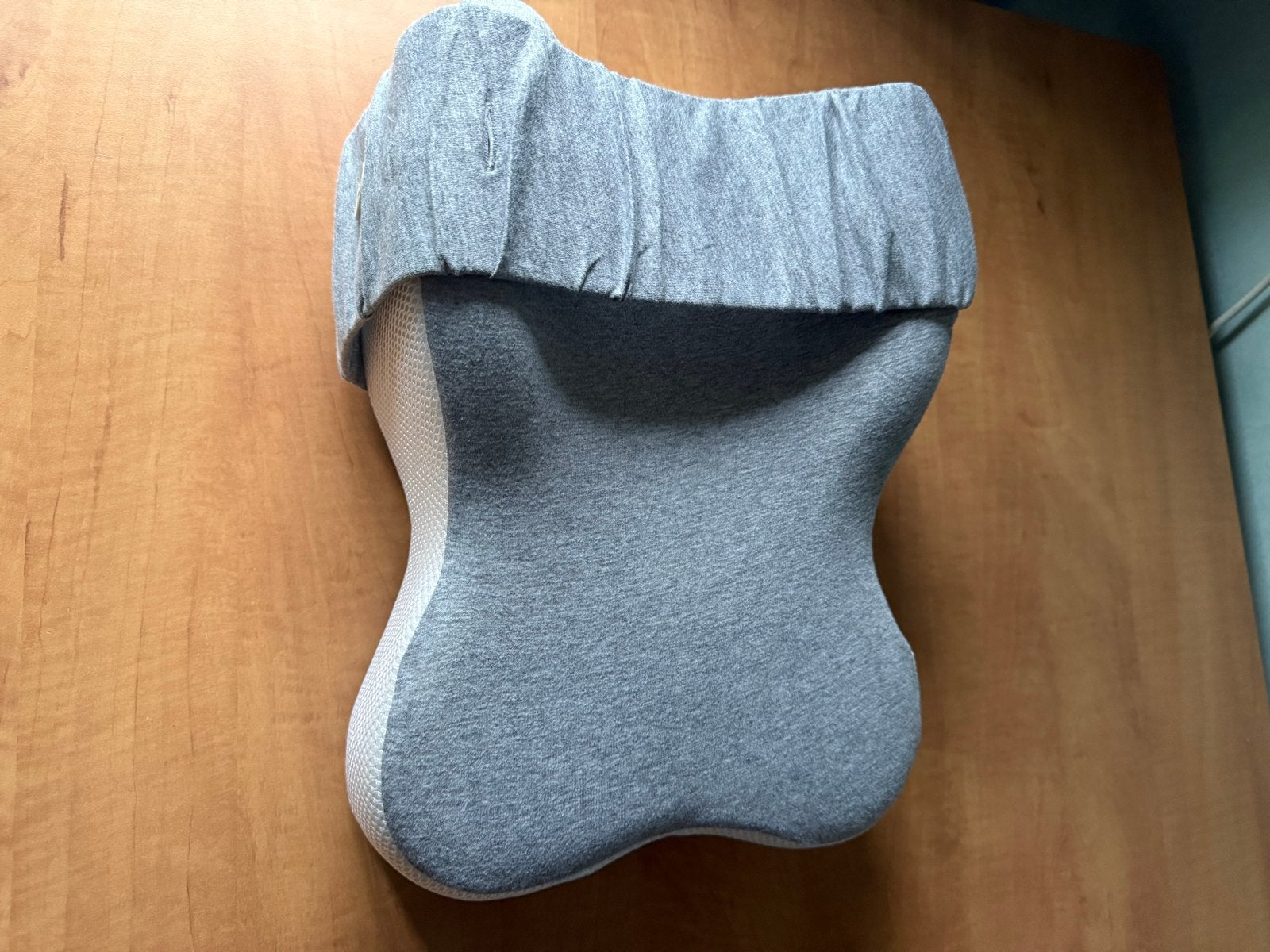 Ergonomisch zijligkussen - rug- en kniepijn verlichting, Eenpersoons, Wit, Ophalen of Verzenden, Zo goed als nieuw