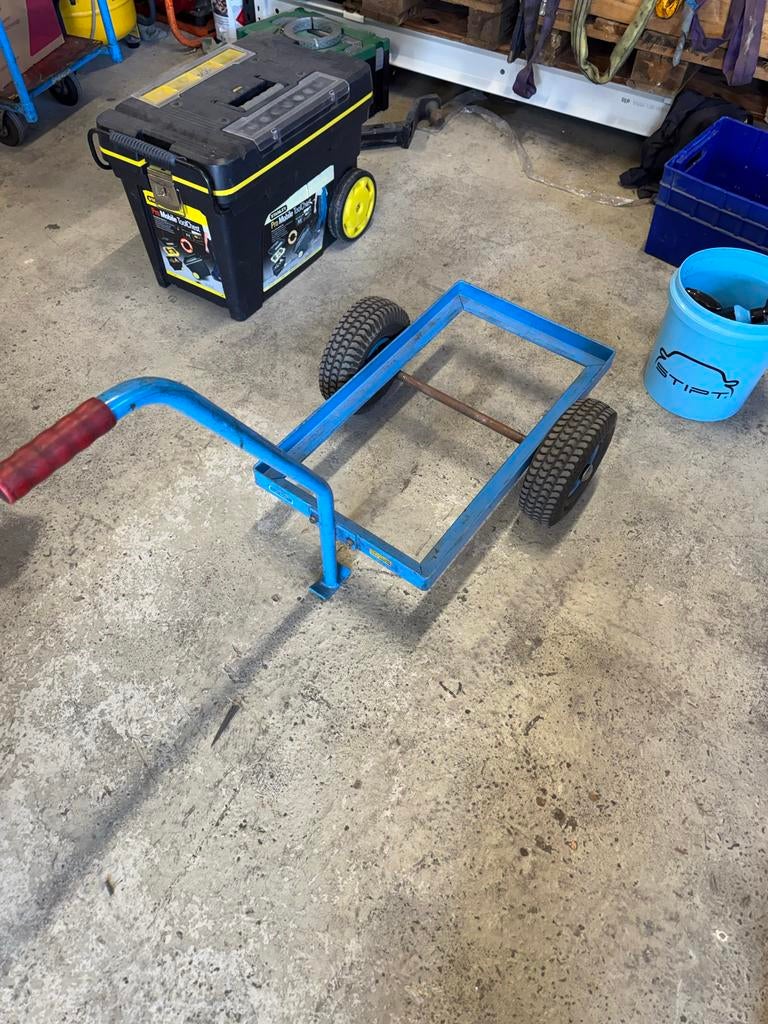 Stevige Transportwagen voor Kratten/Kisten - Max 200kg, Ophalen, Transportkar, Zo goed als nieuw, X