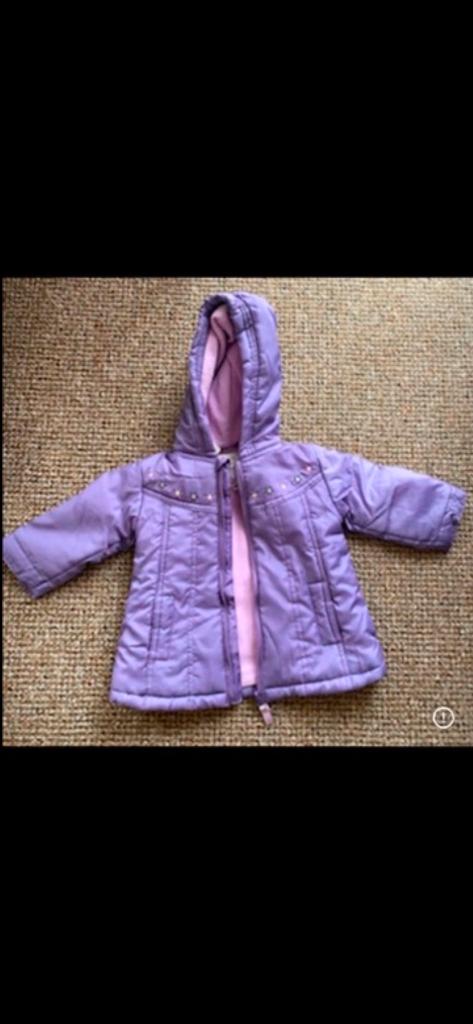 Jasje baby met cappuchon maat 80 paars: Nieuw, Ophalen of Verzenden, Nieuw, Meisje, Jasje