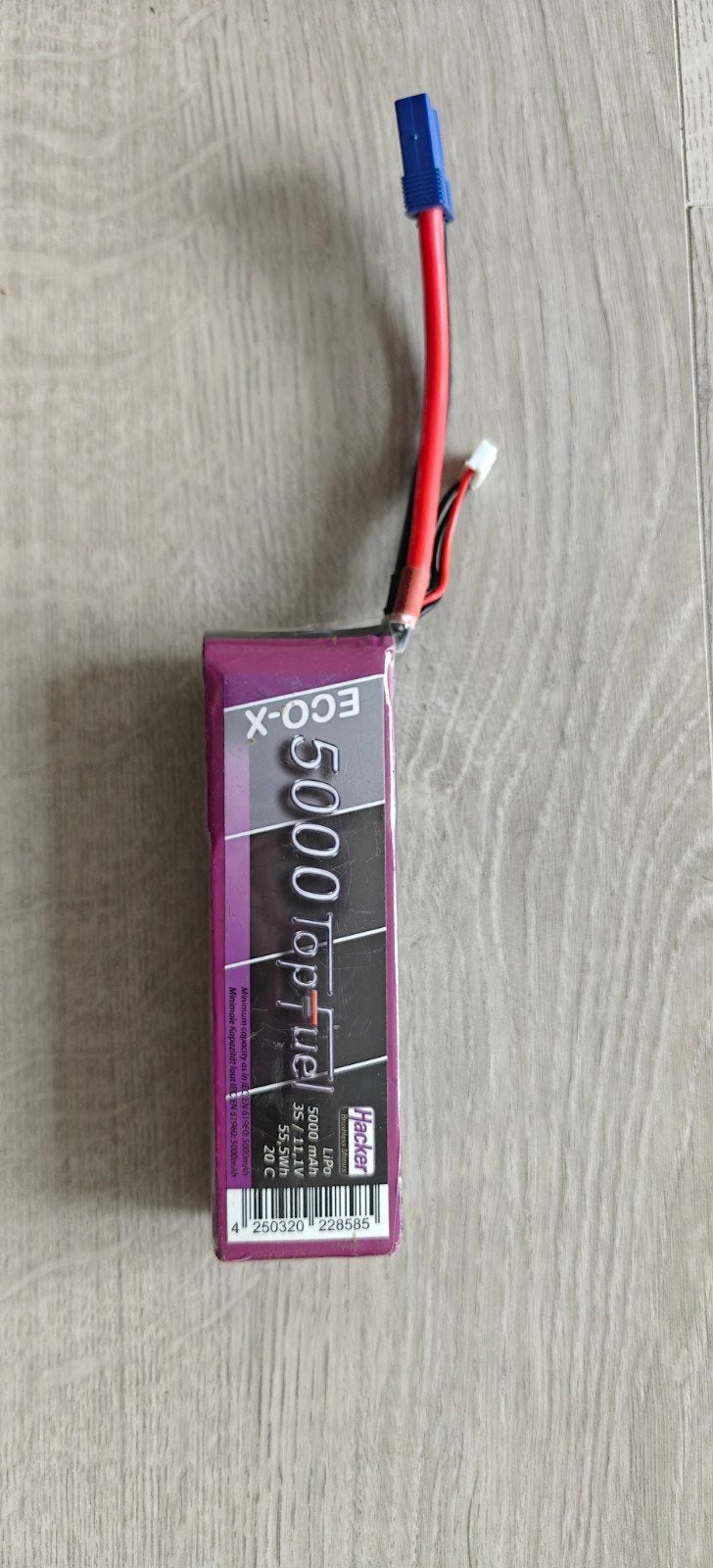 Hacker Eco-X 5000mAh LiPo Batterij voor RC Modellen, Elektro, Gebruikt, Ophalen of Verzenden, Onderdeel