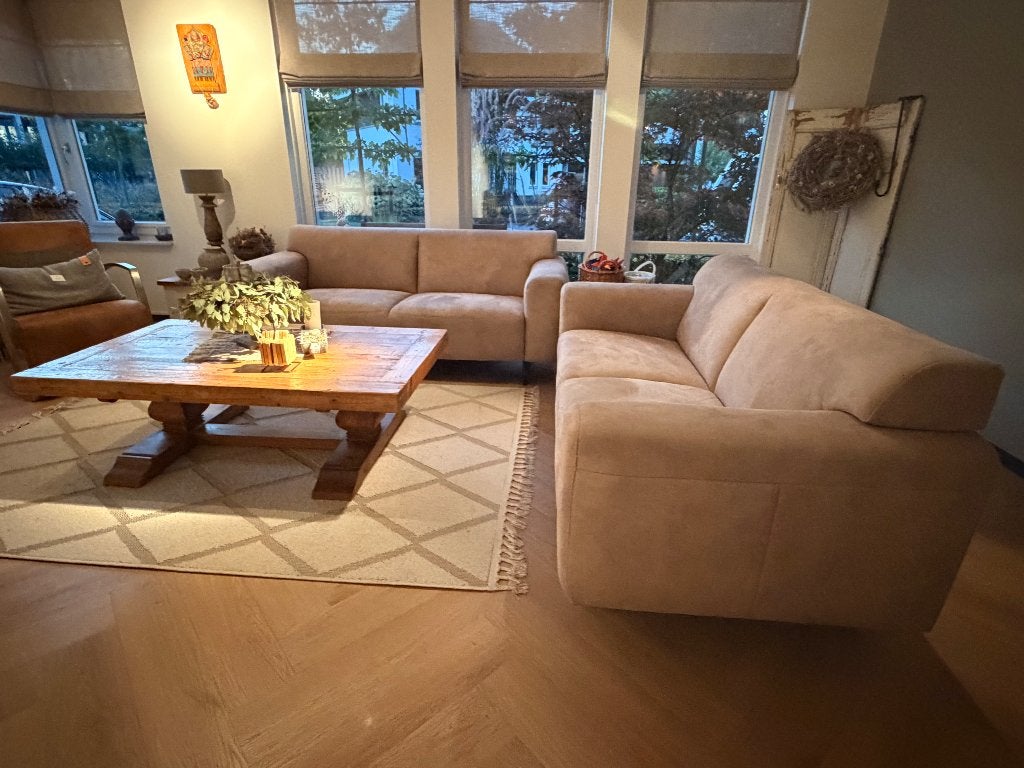 Mooie 2 en 2,5 zits banken, Ophalen, Modern design, Gebruikt, Overige maten