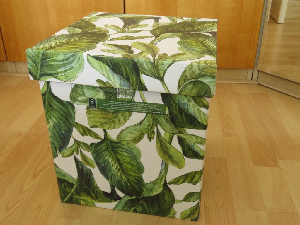 Opbergdoos met bladmotief, Ophalen, Groen, Overige typen, Nieuw