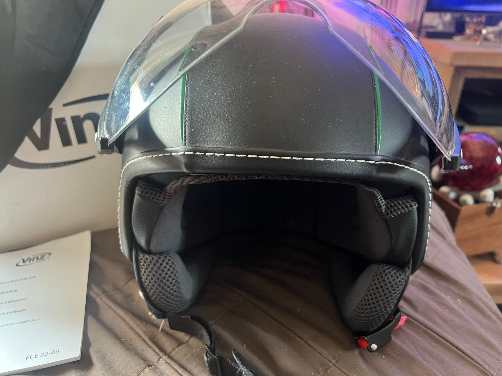 Vinz Jethelm Mat Zwart Maat L, Motoren, Kleding | Motorhelmen, Heren, Jethelm, Ophalen of Verzenden, L