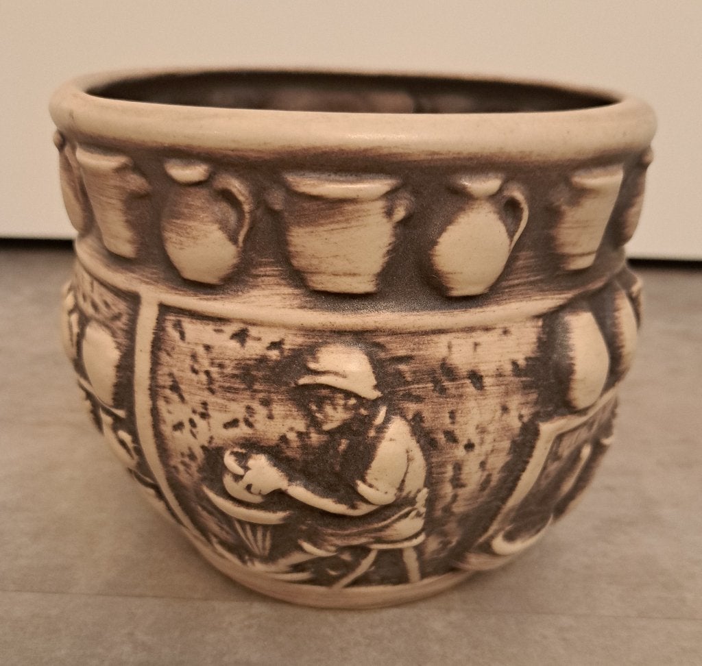 West-Germany vintage bloempot Knodgen, Rond, Binnen, Ophalen of Verzenden, Zo goed als nieuw