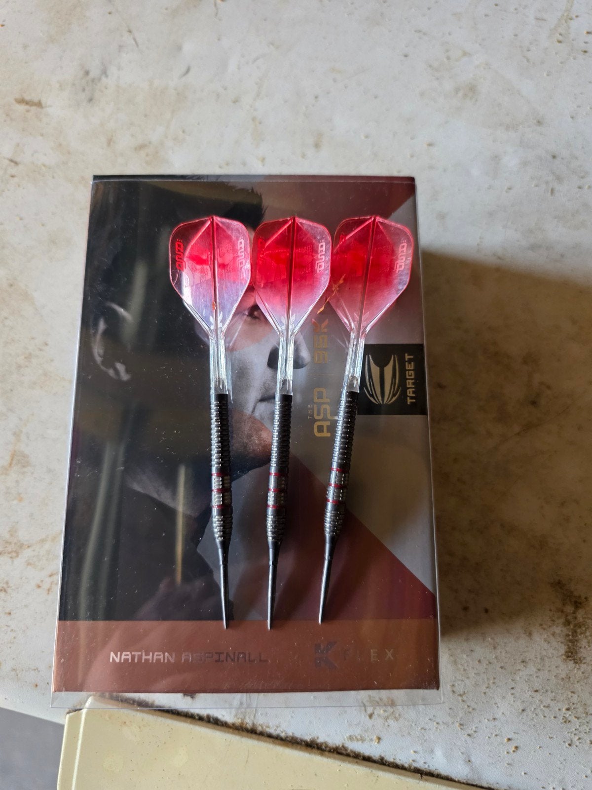 Target Darts Nathan Aspinall Gen 1 95% Tungsten, Ophalen of Verzenden, Zo goed als nieuw, Pijlen