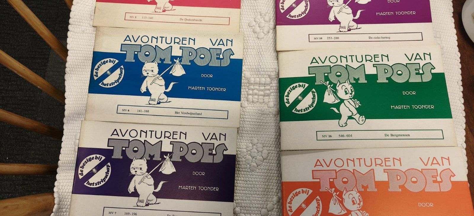 Vintage Tom poes stripboeken strip albums Marten Toonder '75, Ophalen