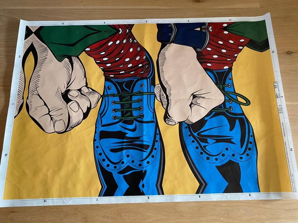IKEA canvas Bjorksta PopArt “ I’m Going To Have Fun In Here”, Ophalen