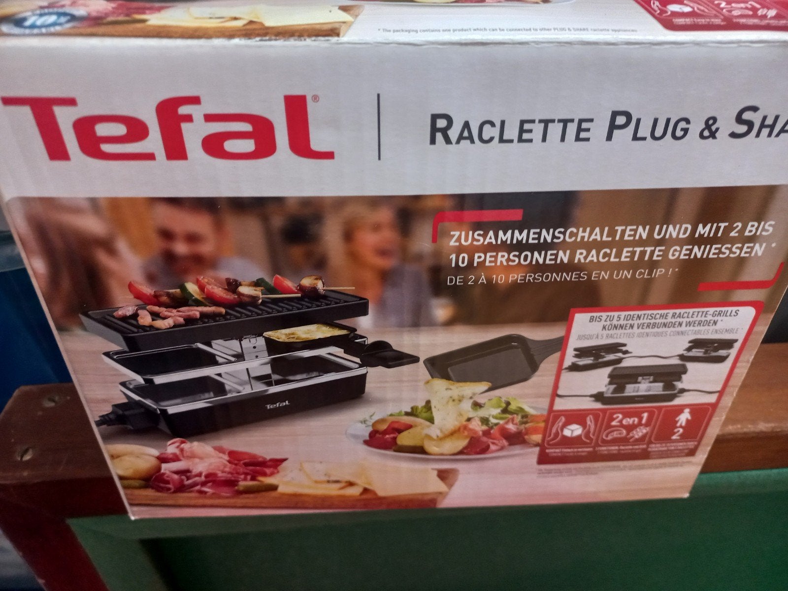 gourmetset , tefal , zgan, Ophalen of Verzenden, Zo goed als nieuw, 8 personen of meer