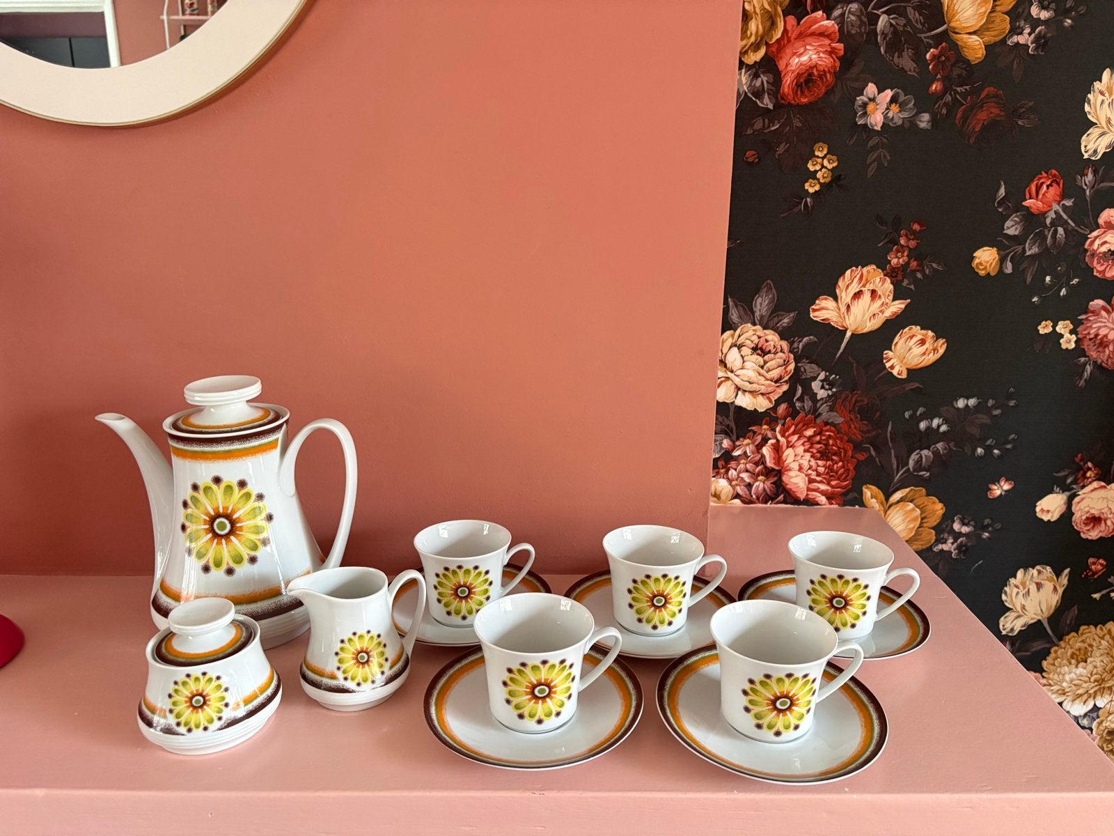 Vintage Winterling Röslau Bavaria Koffieservies, Ophalen