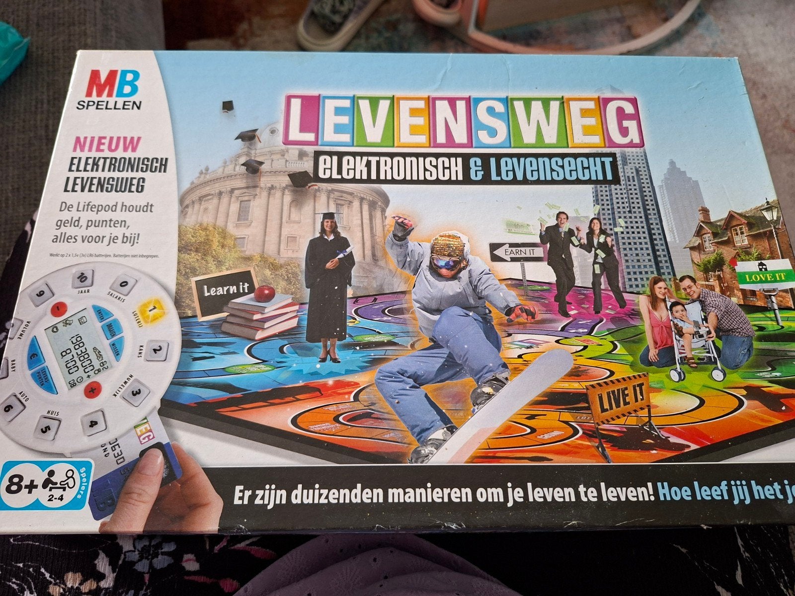 Levensweg Bordspel - Compleet en in goede staat, Drie of vier spelers, Ophalen of Verzenden, Zo goed als nieuw, Hasbro