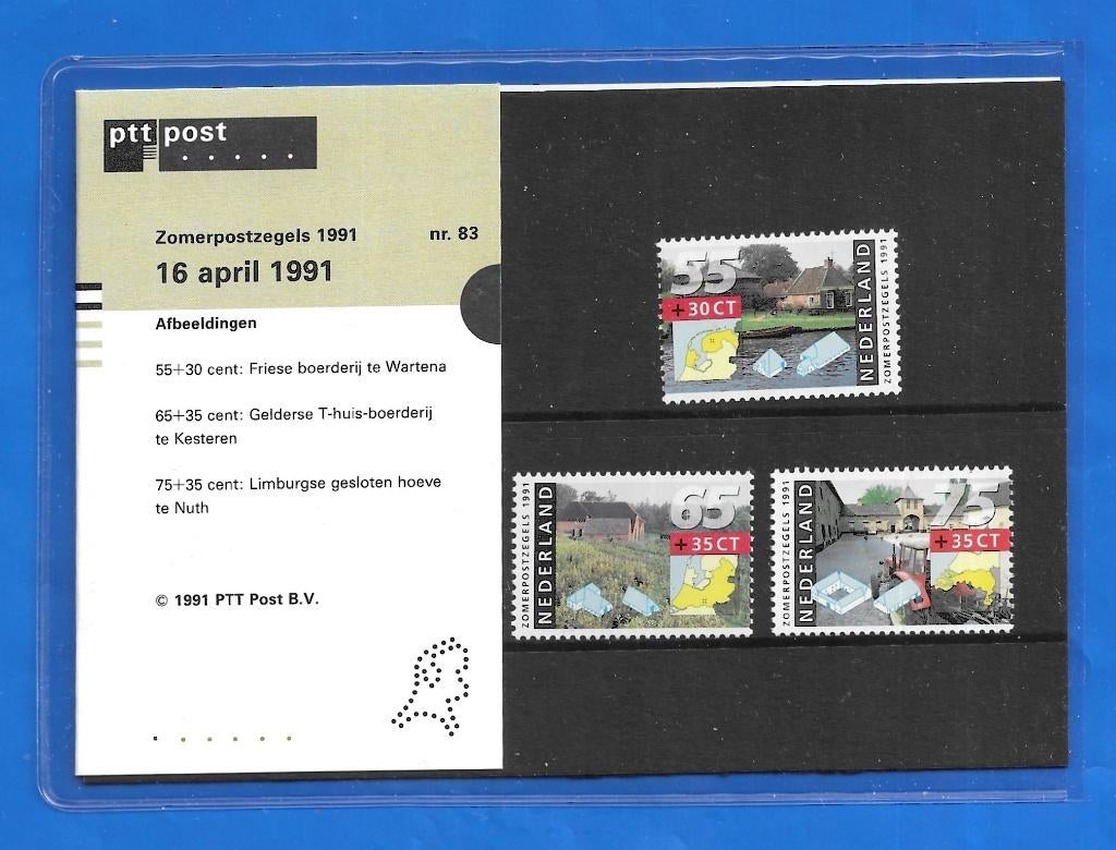 Postzegelmapje 83 Zomerpostzegels - 1991, Verzenden, Na 1940, Postfris