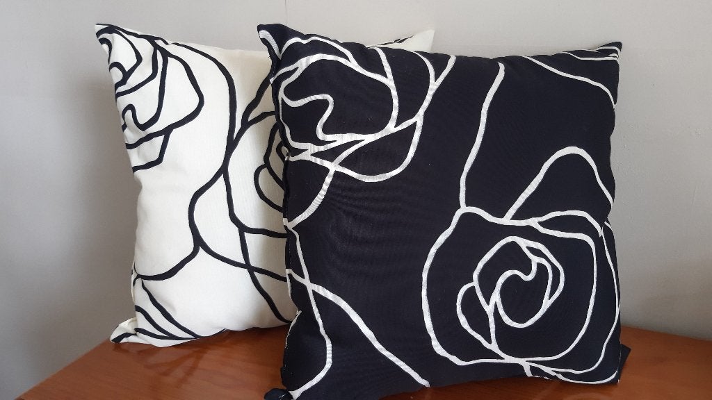 Leuke kussens, Zwart, Met print, Vierkant, Ophalen of Verzenden