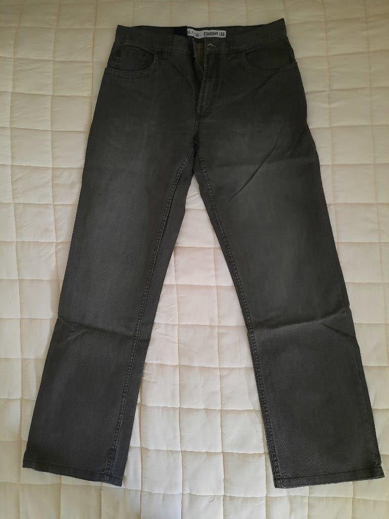 lange heren broek van Angelo Litrico, maat 33/34 ( M29-3 ), Maat 52/54 (L), Bruin, Angelo Litrico, Ophalen of Verzenden
