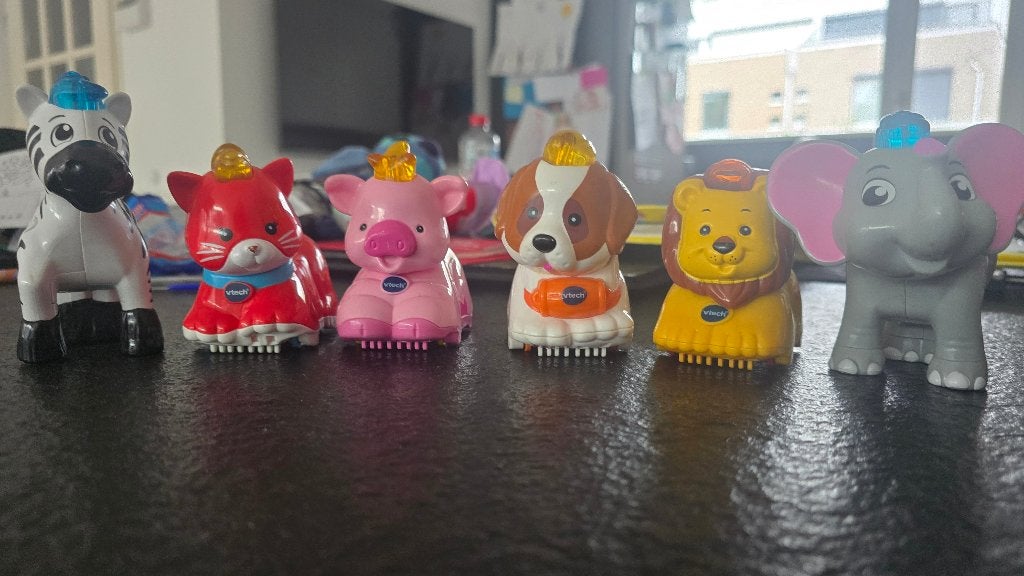 Zoef zoef dieren (6 stuks), Ophalen of Verzenden, Zo goed als nieuw, 6 maanden tot 2 jaar