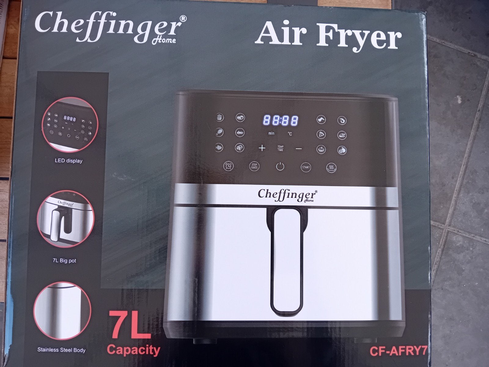 Nieuwe Cheffinger Home Airfryer 7L - CF-AFRY7