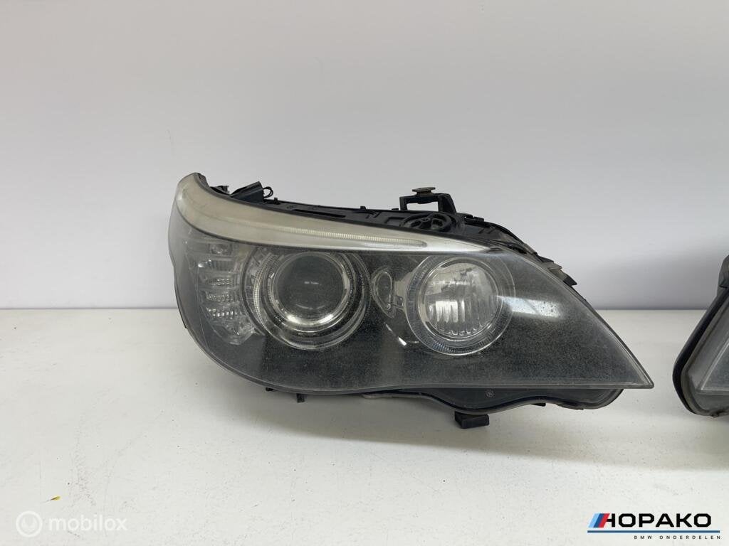 Koplampen set BMW E60 LCI / facelift xenon I (origineel), Gebruikt, Einsteinlaan 5 rijswijk, Bmw, Ophalen of Verzenden
