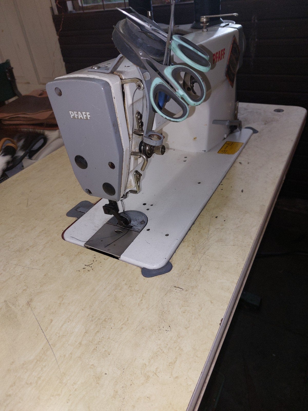 Pfaff Naaimachine als Nieuw 220v met rolvoet, Ophalen, Pfaff, Industrieel, Naaimachine