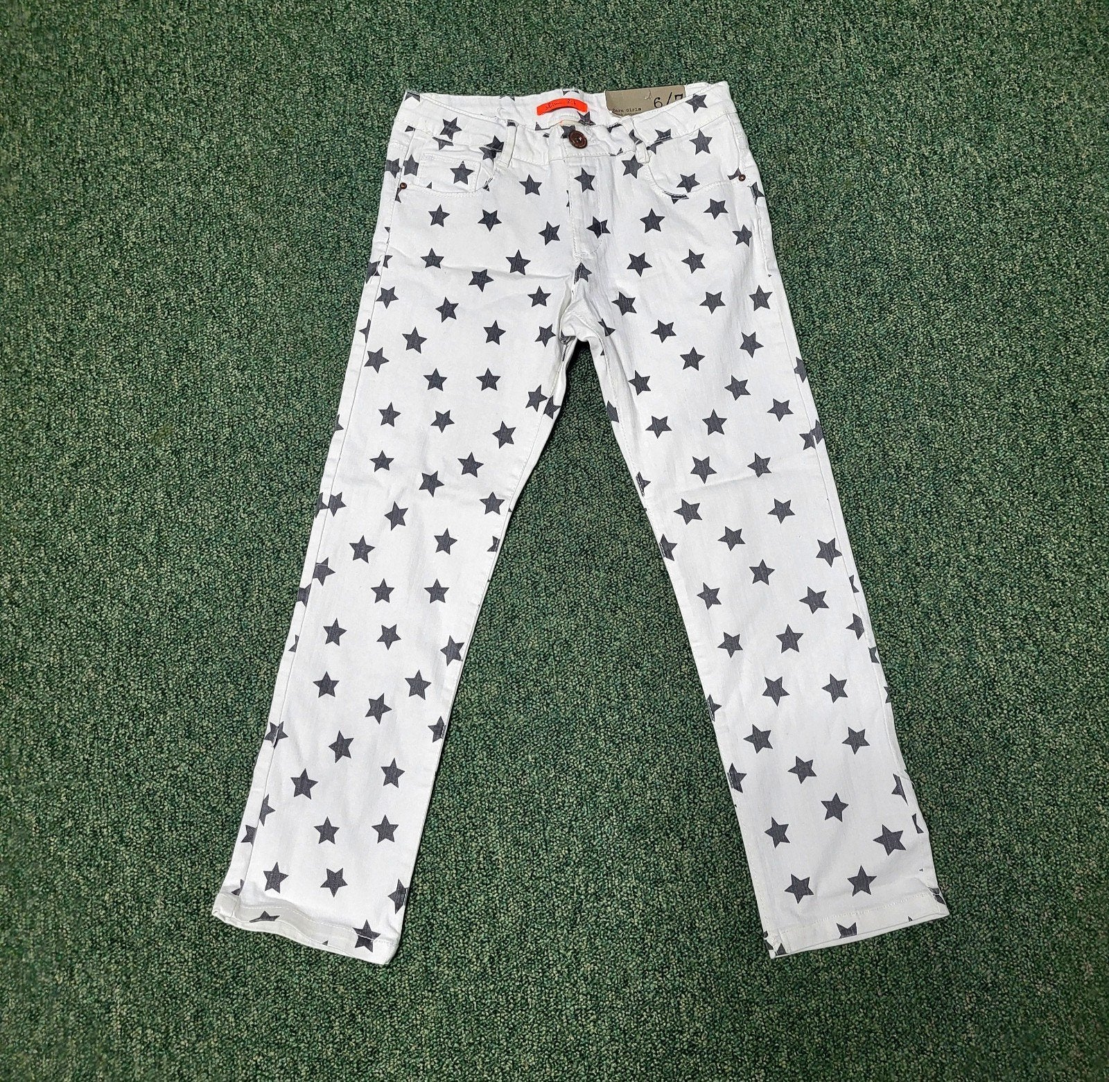 Zara Girls Slim Fit Broek met Sterren NIEUW met kaartje!, Broek, Meisje, Nieuw, Ophalen of Verzenden