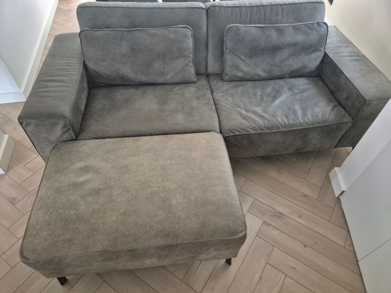 Comfortabele 2-zitsbank met chaise longue van Loods 5, Ophalen, Hoekbank, Tweepersoons, 75 tot 100 cm