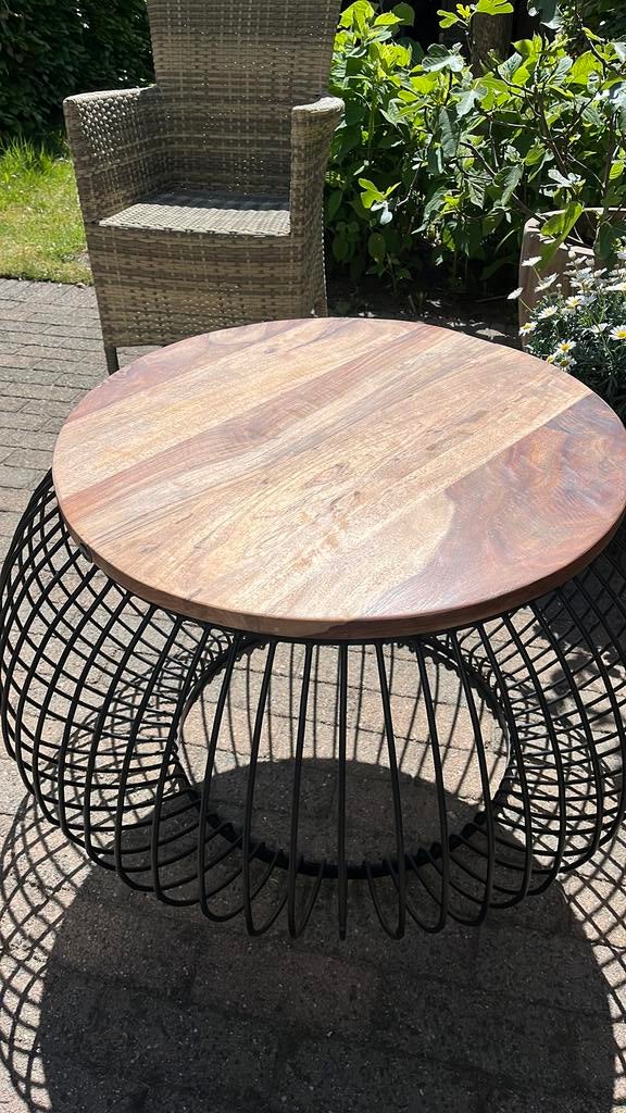Nieuw! Salontafel mango hout, 50 tot 100 cm, Vierkant, Nieuw, Ophalen of Verzenden