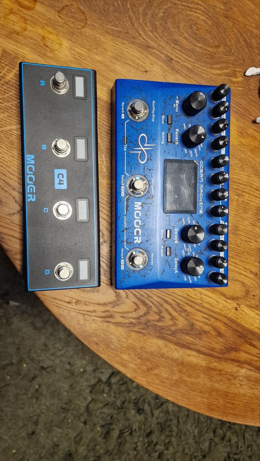 Mooer Ocean Machine + Mooer C4 Wireless Footswitch, Muziek en Instrumenten, Effecten, Ophalen of Verzenden, Zo goed als nieuw