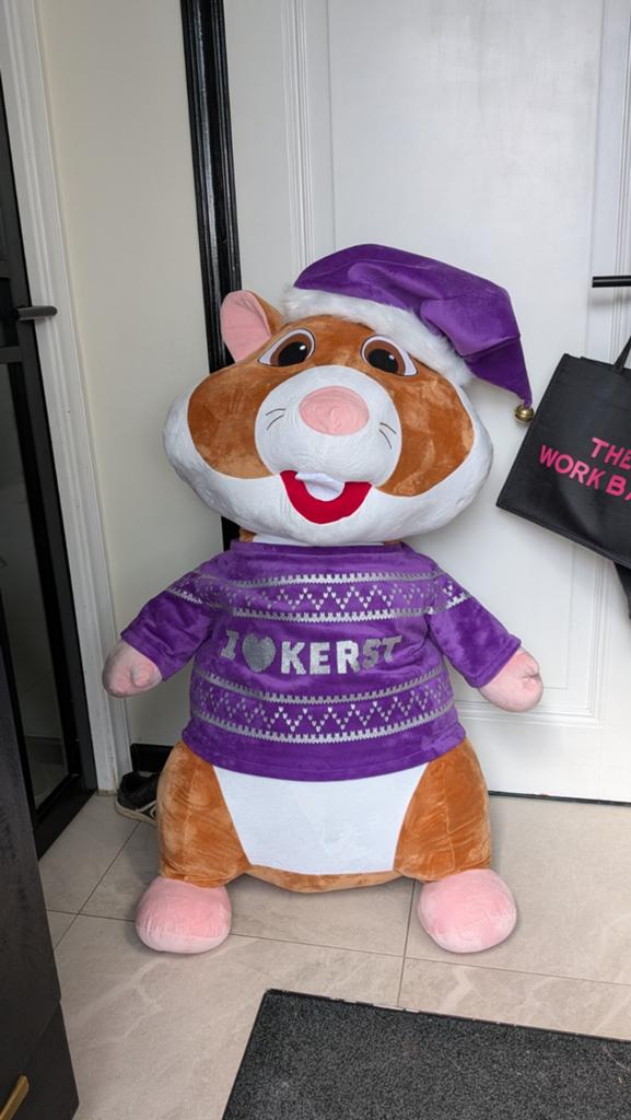 XXL Kerst Hamster Albert Heijn, Ophalen of Verzenden