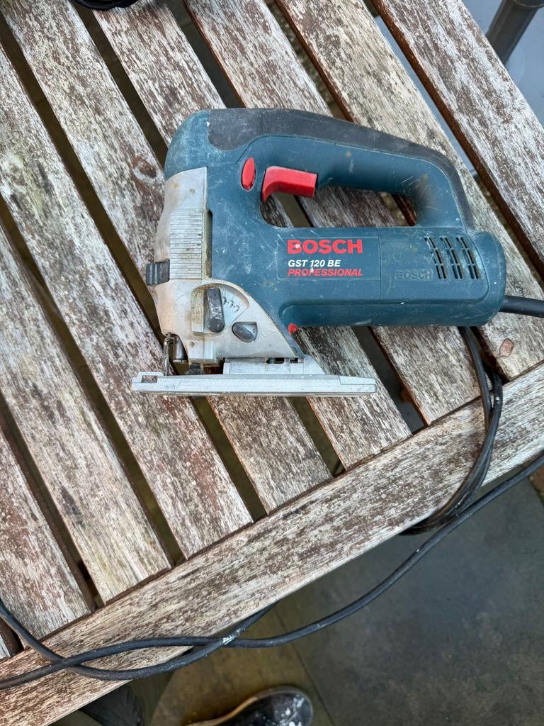 Bosch GST 120 BE Professionele Decoupeerzaag, Gebruikt, 600 tot 1200 watt, Ophalen of Verzenden, Decoupeerzaag