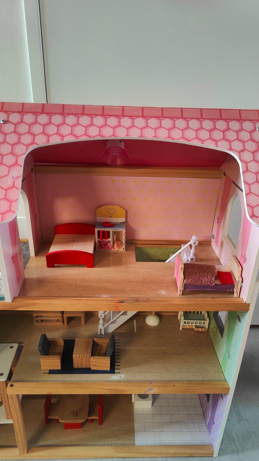 Poppenhuis Compleet, Kinderen en Baby's, Ophalen, Zo goed als nieuw, Poppenhuis