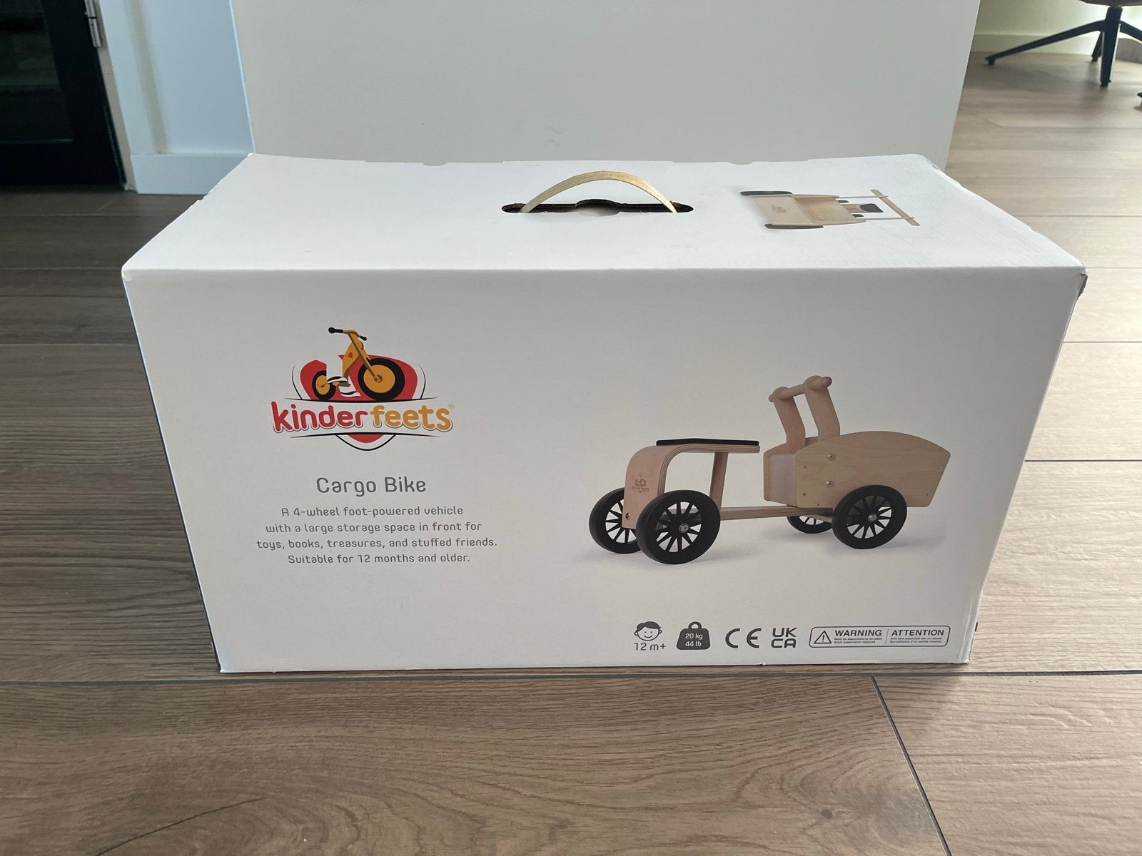 Kinderfeets Cargo Bike Loopfietsje Groen - Nieuw in doos, Ophalen of Verzenden, Nieuw, Loopfiets