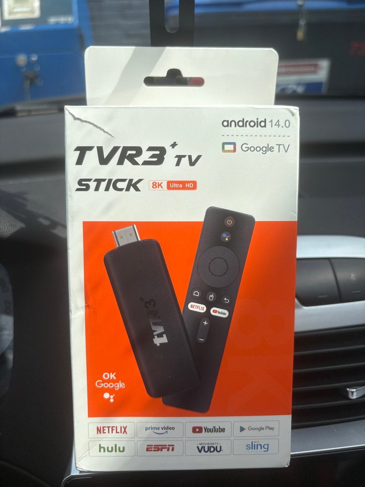 TVR3+ TV Stick 8K Ultra HD Android 14.0 Google TV, Audio, Tv en Foto, Mediaspelers, Ophalen, Nieuw, HDMI