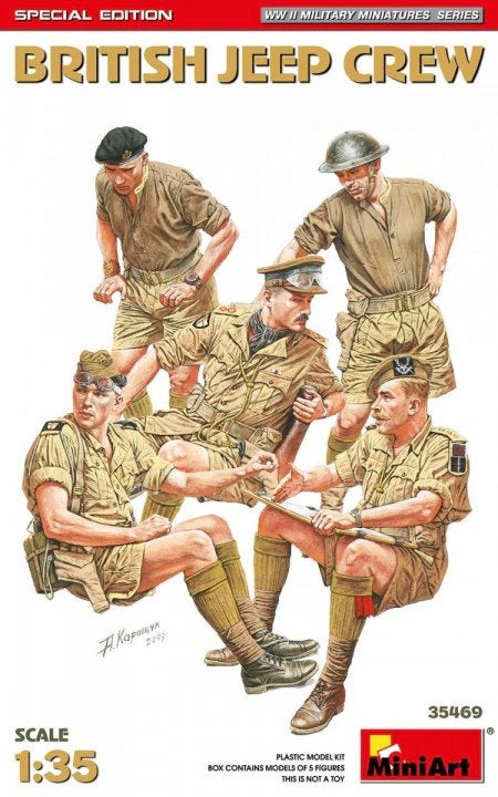 D-512,MINIART 1-35,NO,35469,British Jeep Crew Special Editio, Ophalen of Verzenden, Nieuw, 1:35 tot 1:50