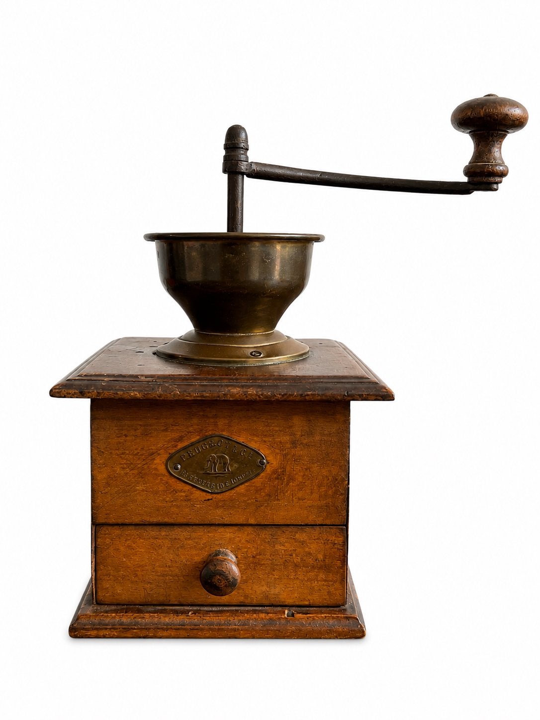 Antieke Peugeot & Cie Koffiemolen – Zeldzaam Olifant Model, Antiek en Kunst, Ophalen of Verzenden