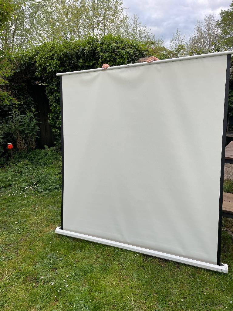 Projectiescherm, Ophalen, Handmatig, Zo goed als nieuw