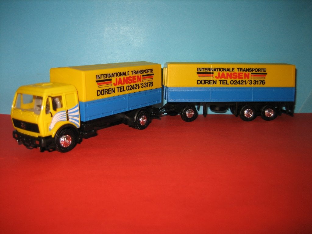 Jansen  MERCEDES  combi  Herpa, Ophalen of Verzenden, Zo goed als nieuw, Bus of Vrachtwagen, Herpa