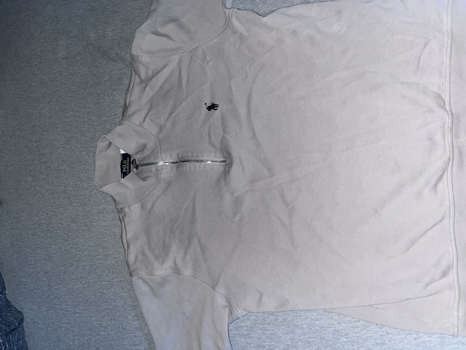 Polo Ralph Lauren Quarter-Zip Sweater - Beige, Kleding | Heren, Truien en Vesten, Ophalen of Verzenden, Zo goed als nieuw, Maat 52/54 (L)