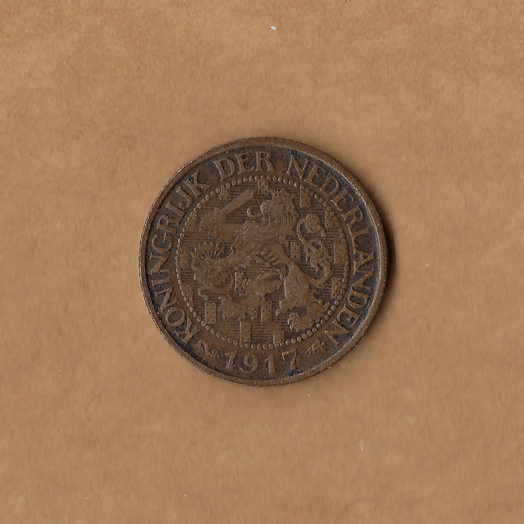 1 cent 1917 Wilhelmina, Ophalen of Verzenden, Koningin Wilhelmina, 1 cent, Losse munt