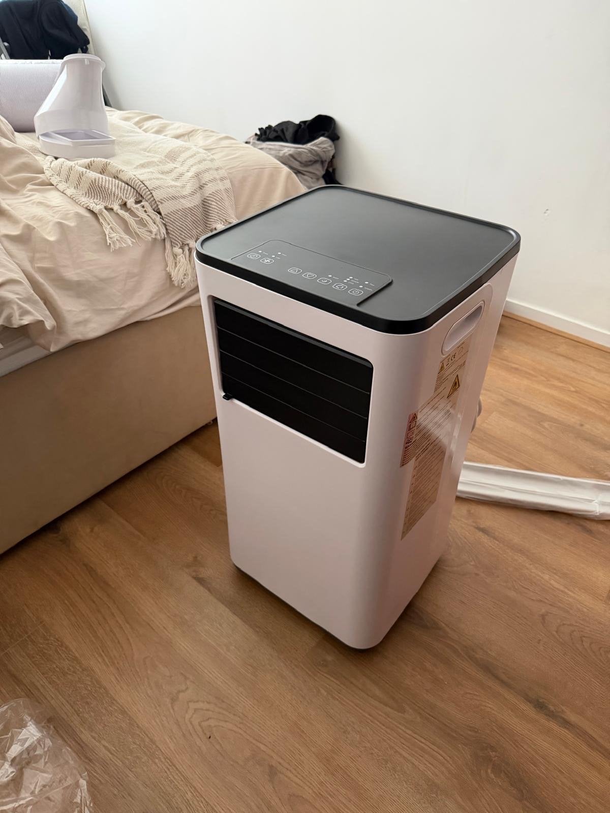 Kinzo mobiele airco (9.000 BTU)  met slang, Witgoed en Apparatuur, Airco's, Zo goed als nieuw, Mobiele airco, Minder dan 60 m³