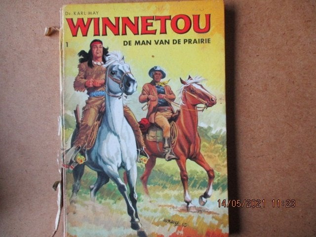 adv2255 karl may - winnetou hc, Eén stripboek, Ophalen, Gelezen