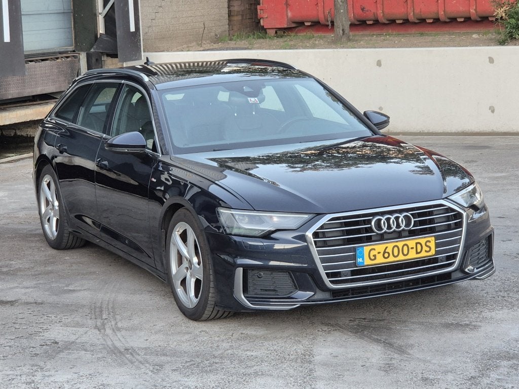 Audi A6 Avant 40 TDI S-line 3x Sport L.Ed. (bj 2019), Auto's, Audi, Gebruikt, 2000 kg, Blauw, Leder en Stof