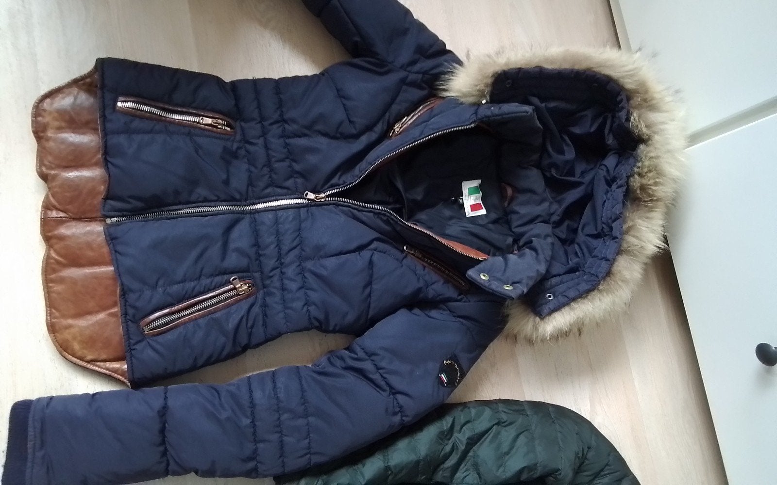 Bonte  jas maat S, Kleding | Dames, Ophalen of Verzenden, Zo goed als nieuw, Maat 38/40 (M), Zwart
