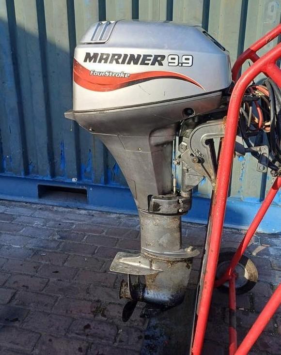 Mariner 9.9 pk 4-takt langstaart elektrische start, Watersport en Boten, Buiten- en Binnenboordmotoren, Ophalen, 10 tot 30 pk